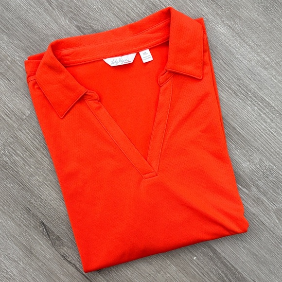 Lady Hagen Tops - Lady Hagen Essentials Orange Polo Shirt size xl